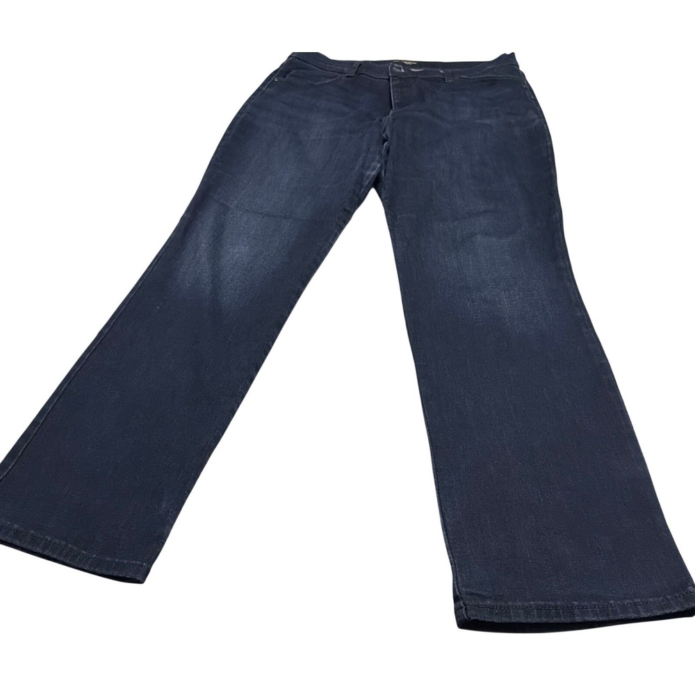 Lee Relaxed Fit Straight Leg Mid Rise Jeans Dark Wash 18 Long 3051816
